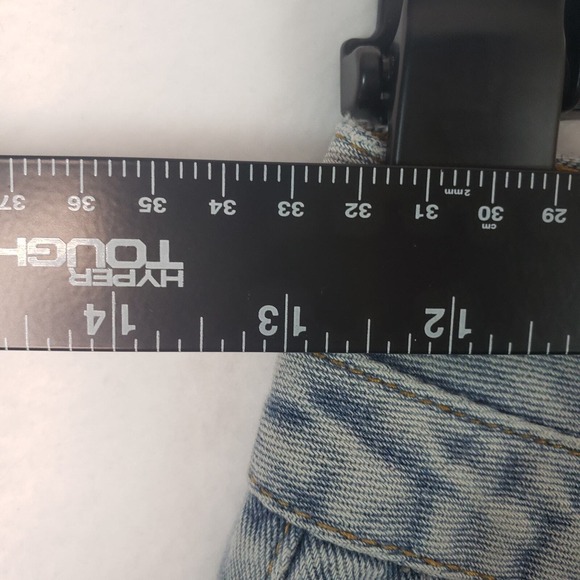 DAZY Denim Womens Medium Mom Jeans High Waist Denim Pleated‎ Light Wash Casual - Picture 6 of 10